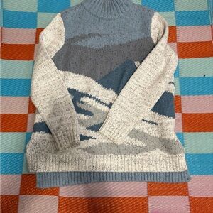 L.L. Bean Signature Blue Knit Sweater